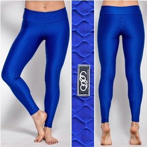 COCO on the go Sapphire Blue Mermaid Leggings